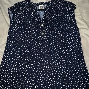 polka dot blouse